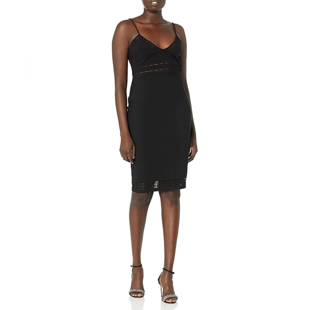 Likely - Monica Eyelet Midi Cocktail Dress